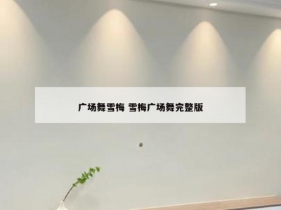 广场舞雪梅 雪梅广场舞完整版