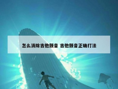 怎么消除吉他颤音 吉他颤音正确打法