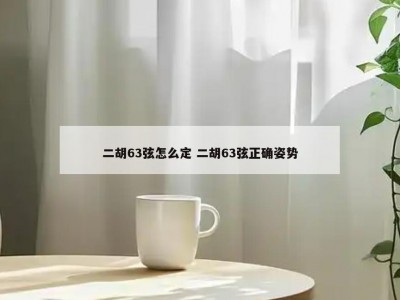 二胡63弦怎么定 二胡63弦正确姿势