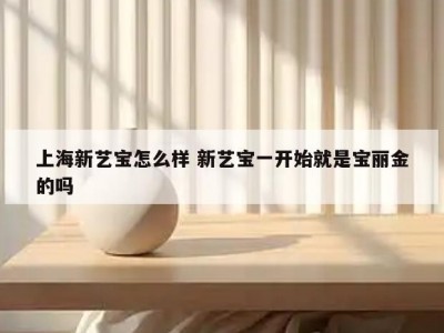上海新艺宝怎么样 新艺宝一开始就是宝丽金的吗