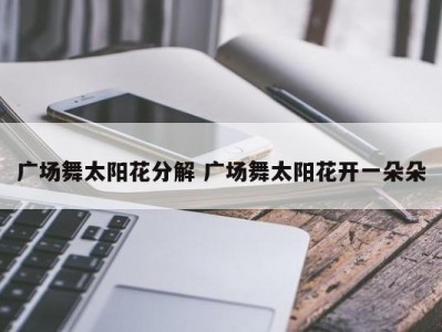 广场舞太阳花分解 广场舞太阳花开一朵朵