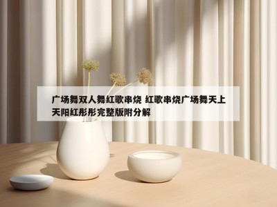 广场舞双人舞红歌串烧 红歌串烧广场舞天上天阳红彤彤完整版附分解