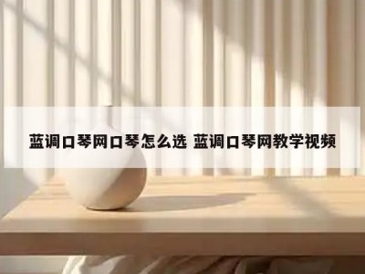 蓝调口琴网口琴怎么选 蓝调口琴网教学视频