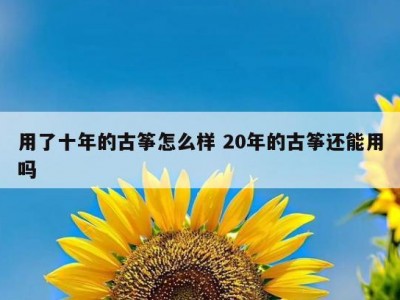 用了十年的古筝怎么样 20年的古筝还能用吗