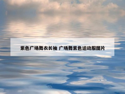 紫色广场舞衣长袖 广场舞紫色运动服图片
