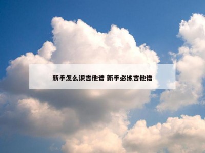 新手怎么识吉他谱 新手必练吉他谱