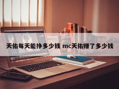 天佑每天能挣多少钱 mc天佑赚了多少钱