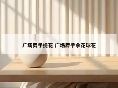 广场舞手提花 广场舞手拿花球花