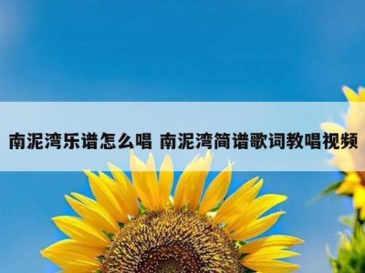 南泥湾乐谱怎么唱 南泥湾简谱歌词教唱视频