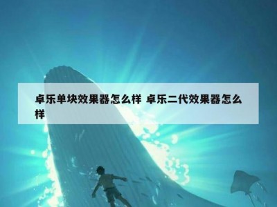 卓乐单块效果器怎么样 卓乐二代效果器怎么样