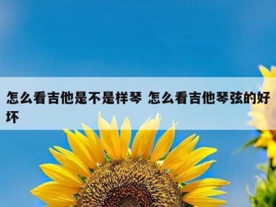 怎么看吉他是不是样琴 怎么看吉他琴弦的好坏