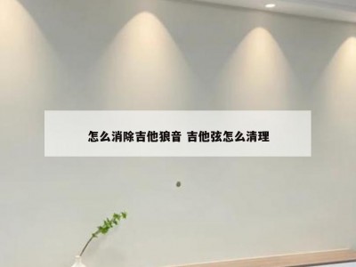 怎么消除吉他狼音 吉他弦怎么清理