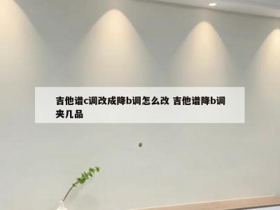 吉他谱c调改成降b调怎么改 吉他谱降b调夹几品