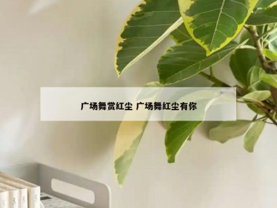 广场舞赏红尘 广场舞红尘有你