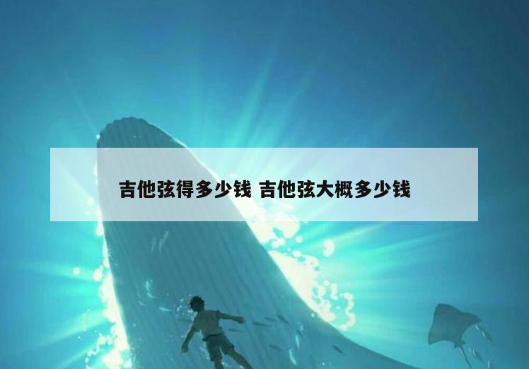 吉他弦得多少钱 吉他弦大概多少钱