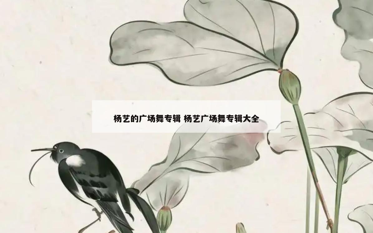 杨艺的广场舞专辑 杨艺广场舞专辑大全
