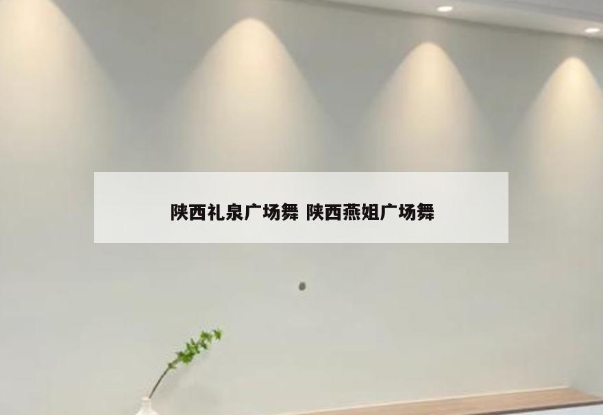 陕西礼泉广场舞 陕西燕姐广场舞
