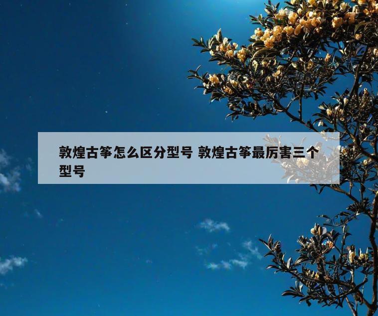 敦煌古筝怎么区分型号 敦煌古筝最厉害三个型号