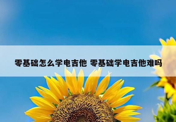 零基础怎么学电吉他 零基础学电吉他难吗